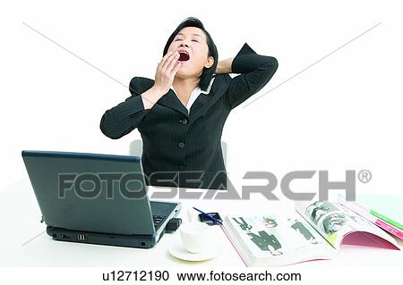 Stock Image - Business Suit, Clipping Path, Businesswoman, Asian Ethnicity. Fotosearch