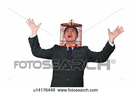 Cage, Asian Ethnicity, Businessman, Business Suit, Black Hair, Arms Raised View Large Photo Image Stock Photo - Cage, Asian Ethnicity, Businessman, Business Suit, Black Hair, Arms Raised. Fotosearch