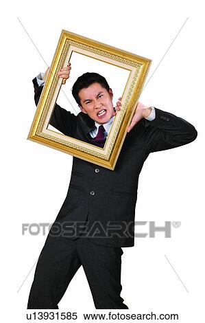 Clipping Path, Black Hair, Clenching Teeth, Businessman, Business Suit, Asian Ethnicity View Large Photo Image Stock Photography - Clipping Path, Black Hair, Clenching Teeth, Businessman, Business Suit, Asian Ethnicity. Fotosearch