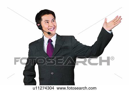 Gesturing, Smiling, Business, Portrait, Communication, Eastern View Large Photo Image Picture - Gesturing, Smiling, Business, Portrait, Communication, Eastern. Fotosearch