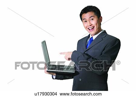 Picture - Looking At Camera, Office, One Young Man Only, Portrait, Formal Clothing. Fotosearch