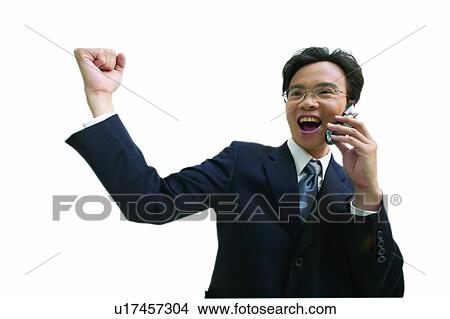 Mouth Open, White Background, Business Suit, Businessman, Achievement View Large Photo Image Picture - Mouth Open, White Background, Business Suit, Businessman, Achievement. Fotosearch