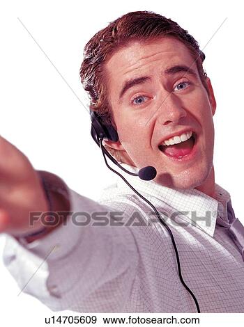 businessman, happy, toothy smile, headphone View Large Photo Image Stock Photo - businessman, happy, toothy smile, headphone. Fotosearch