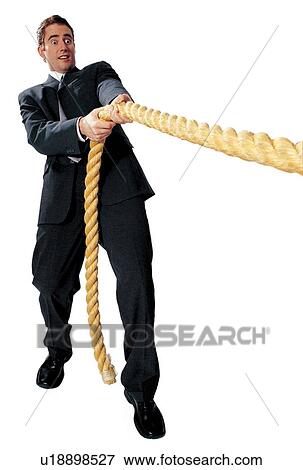 Stock Photo - force, pulling, career, human cutouts. Fotosearch
