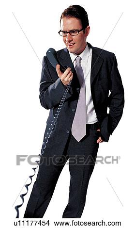 Picture - looking, standing, surprised, business attitude. Fotosearch