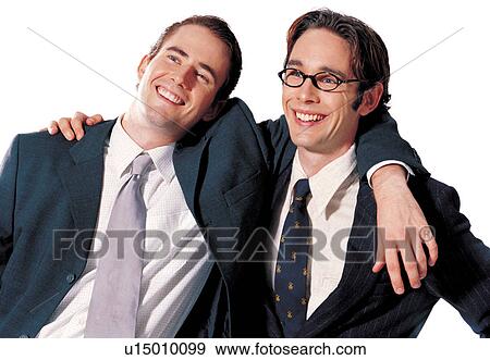profession, happiness, two people, business attitude, career, business executives View Large Photo Image Stock Photo - profession, happiness, two people, business attitude, career, business executives. Fotosearch