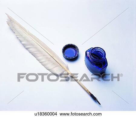 Picture - ink, stationery, quill. Fotosearch