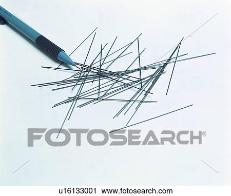 Stock Image - pencil lead, mechanical pencil, stationery. Fotosearch