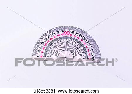 Stock Image - protractor, stationery. Fotosearch