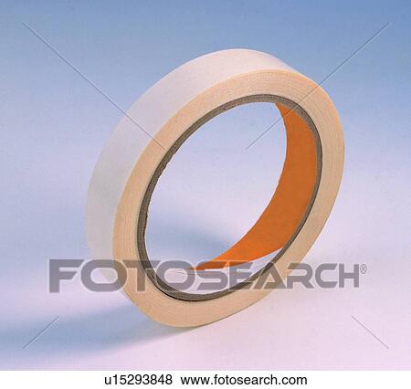 Stock Photo - stationery, adhesive tape, two-sides tape, twin adhesive. Fotosearch