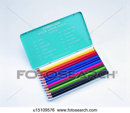Stock Photograph - , stationery, colored pencil. Fotosearch