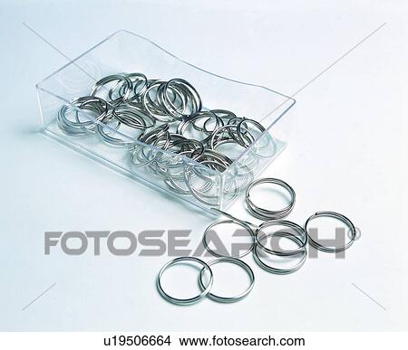 Picture - stationery, ring, ring binder, metal. Fotosearch