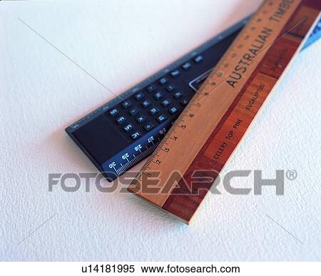 Stock Photography - stationery, ruler. Fotosearch
