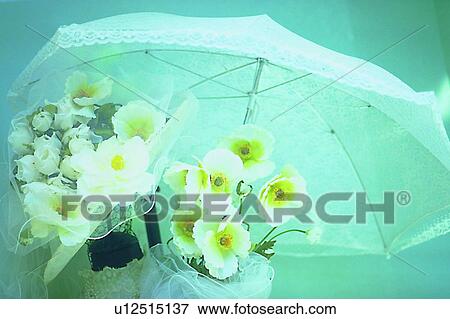 Stock Photo - object, decoration, lady, bouquet, plant, life. Fotosearch