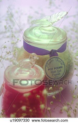 Stock Image - object, decoration, life, jar, plant, flower. Fotosearch