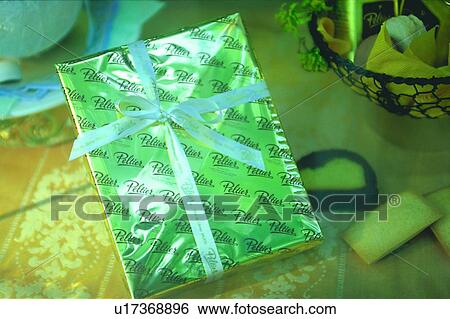 Stock Photograph - object, ribbon, decoration, basket, gift. Fotosearch