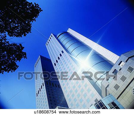 Building Exterior, Building Structure, City, Clear Sky, Panorama & Business & Industry, Business View Large Photo Image Picture - Building Exterior, Building Structure, City, Clear Sky, Panorama & Business & Industry, Business. Fotosearch