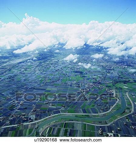 Cloud, Curve, Business, Panorama & Business & Industry, Aerial View View Large Photo Image Stock Photo - Cloud, Curve, Business, Panorama & Business & Industry, Aerial View. Fotosearch