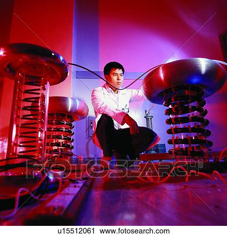Stock Image - Crouching, Panorama & Business & Industry, Shiny, Business, Asian Ethnicity. Fotosearch