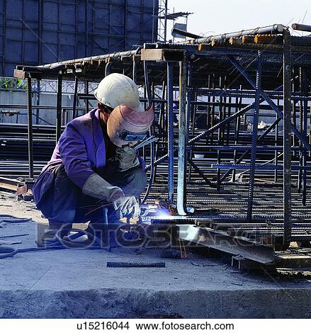 Panorama & Business & Industry, Business, Construction Site, Crouching, Cutting View Large Photo Image Picture - Panorama & Business & Industry, Business, Construction Site, Crouching, Cutting. Fotosearch