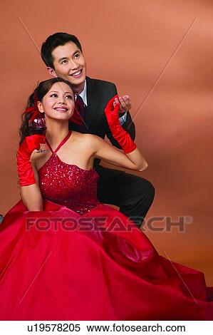 Stock Photography - Affectionate, Asian Ethnicity, Alcoholism, Alcohol, Adults Only. Fotosearch