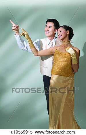 Stock Photography - Affectionate, Black Hair, Behind, Asian Ethnicity, Adults Only. Fotosearch