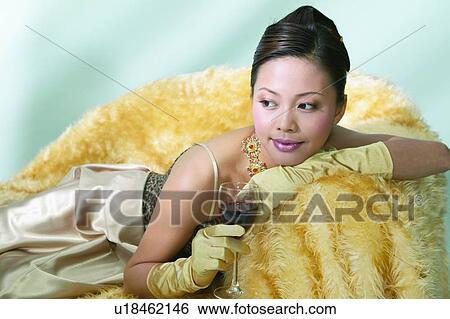 Stock Photograph - Alcoholism, Black Hair, Beverage, Asian Ethnicity, Alcohol. Fotosearch