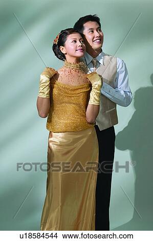 Evening Gown, Tie, Shadow, Party Dress, Button Down Shirt View Large Photo Image Picture - Evening Gown, Tie, Shadow, Party Dress, Button Down Shirt. Fotosearch