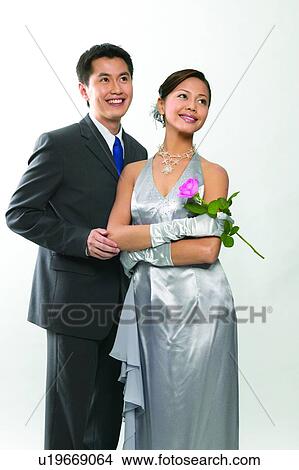 Picture - Necklace, Flower, Toothy Smile, Happiness, Hair Back. Fotosearch