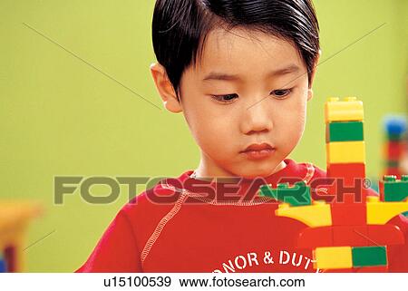 asian ethnicity, child, blocks, 5-6 years View Large Photo Image Stock Photo - asian ethnicity, child, blocks, 5-6 years. Fotosearch