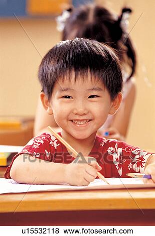 Stock Photo - education, cheerful, indoor, art class, learning, art work. Fotosearch