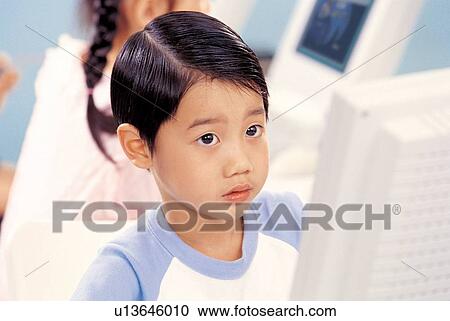 learning, playful, indoor, computer class, young View Large Photo Image Stock Image - learning, playful, indoor, computer class, young. Fotosearch