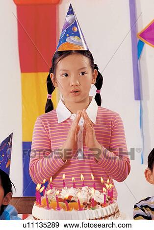 one person, celebration, birthday caps, 7-8 years, birthday party, half length, clapping View Large Photo Image Stock Photo - one person, celebration, birthday caps, 7-8 years, birthday party, half length, clapping. Fotosearch