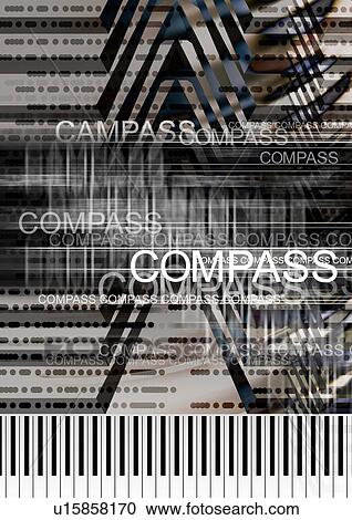 Stock Image - Close-up of text superimposed on a black and white background. Fotosearch