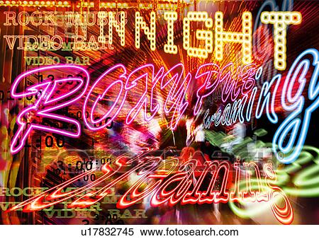 Stock Photography - Close-up of text superimposed on a bright background. Fotosearch
