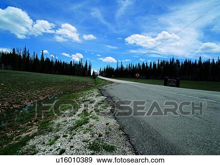 Stock Photo - Blue, Cloud, Country Road, Day, Empty. Fotosearch