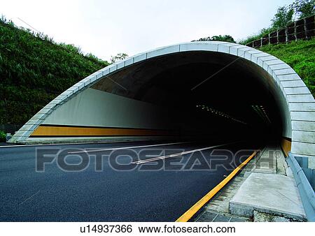 Stock Photograph - Building, Day, Empty, Entrance, Grassy. Fotosearch