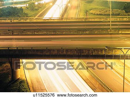 bridge, light, hour, rush, night View Large Photo Image Stock Photograph - bridge, light, hour, rush, night. Fotosearch
