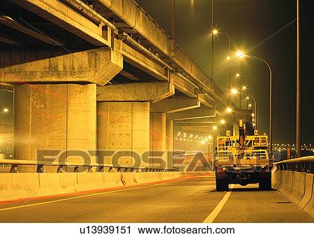 Stock Image - city, hour, transportation, rush, lorry, truck. Fotosearch