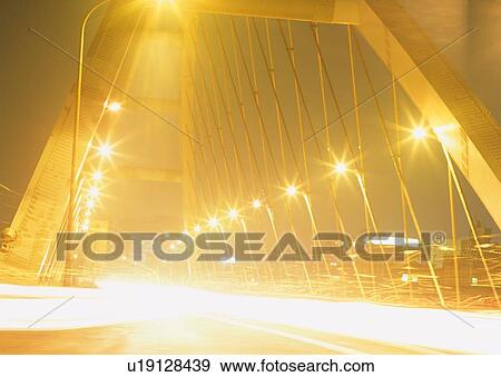 Stock Photo - city, transportation, rush, hour, bridge. Fotosearch