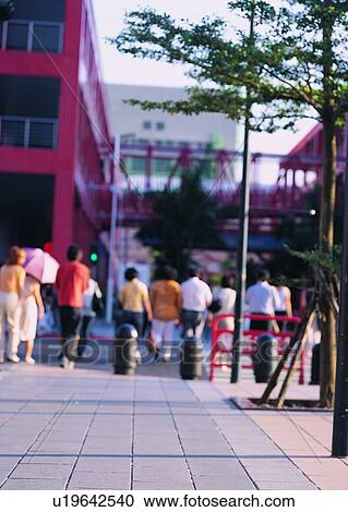Stock Image - city, transportation, rush, hour, young. Fotosearch