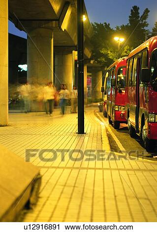 rush, bus, street, city, hour, transportation View Large Photo Image Stock Image - rush, bus, street, city, hour, transportation. Fotosearch