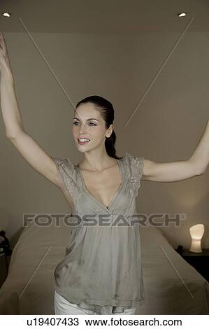 Stock Image - Portrait of a woman. Fotosearch