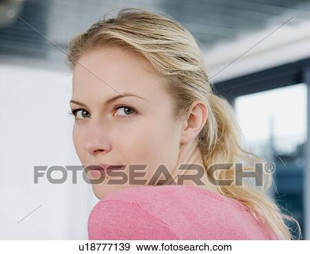 Stock Photo - Portrait of a woman.. Fotosearch
