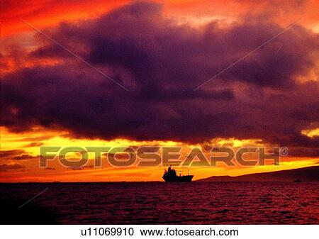cloud, sunset, sea, sky, ocean, ship View Large Photo Image Stock Image - cloud, sunset, sea, sky, ocean, ship. Fotosearch