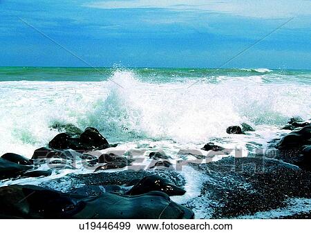 coast, ocean, rock, sky, wave, scenery View Large Photo Image Stock Photo - coast, ocean, rock, sky, wave, scenery. Fotosearch