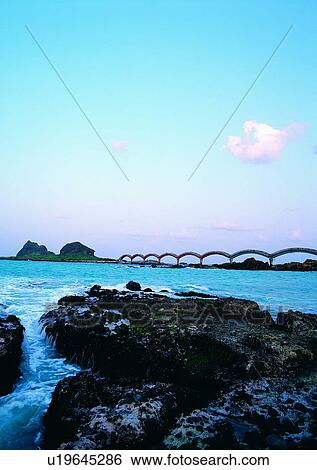 Stock Photograph - rock, coast, ocean, sea, cloud, sky. Fotosearch