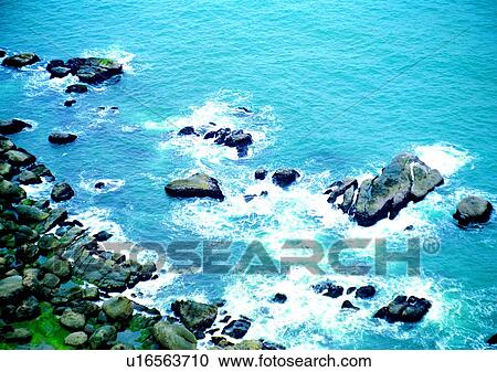 scenery, sea, ocean, coast, rock, stone View Large Photo Image Stock Image - scenery, sea, ocean, coast, rock, stone. Fotosearch