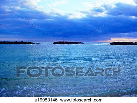 Stock Photograph - sky, cloud, ocean, sea, scenery, coast. Fotosearch