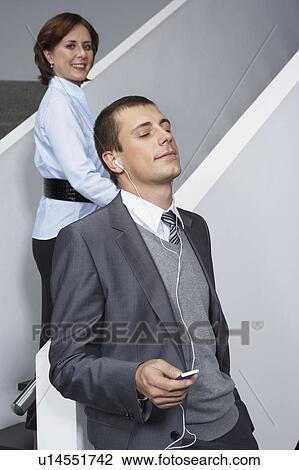 Colleagues on stairs View Large Photo Image Stock Image - Colleagues on stairs. Fotosearch